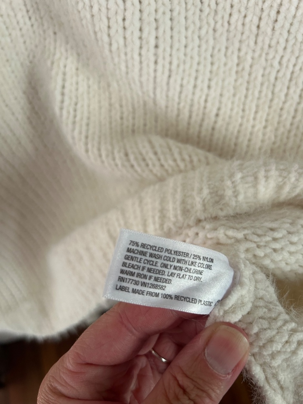 Ava & Viv Cream Eyelash Sweater - Picture 4 of 5